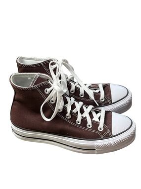 Converse Chuck Taylor all star lift platform lace up sneakers in brown